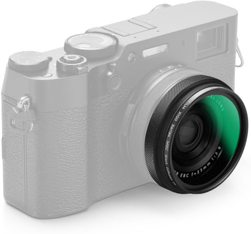K&F CONCEPT Black-Mist 1/4 Filter Kompatibel mit Fujifilm Kamera X100-Serie,Black Promist 1/4 Filter Kompatibel mit Fujifilm Kamera X100/X100F/X100S/X100T/X100V/X100VI -Schwarz (Nano-Xcel Serie)