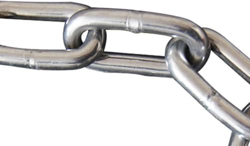 Marwotec Edelstahlkette Rundstahlkette Kette Edelstahl DIN763 Gliederkette Eisenkette Schweißkette Edelstahl Werkstoff 1.4401Materialstärke 3mm - 5mm wählbare Länge 5-30 Meter (5mm, 5.0, Meter)