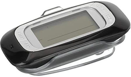 BESPORTBLE Podomètre 3D Multifonctionnel, Compteur de Calories, Écran Complet, Léger, Portable, pour Marche, Remise, Noir Abs