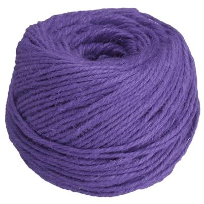 sourcing map 328 Feet Natural Jute Twine String,3mm Thin Garden Twine Rope Colored Plant String Cord for DIY Art Crafts Gift Wrapping Decoration Packing Gardening Plant Hanger,Purple