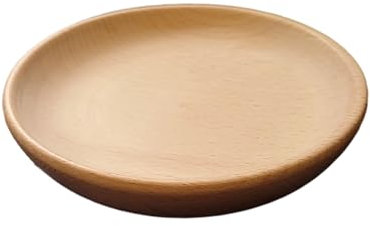 Wooden World - Cuenco de madera ecológico para snacks y pequeños objetos con borde bajo - 13 cm