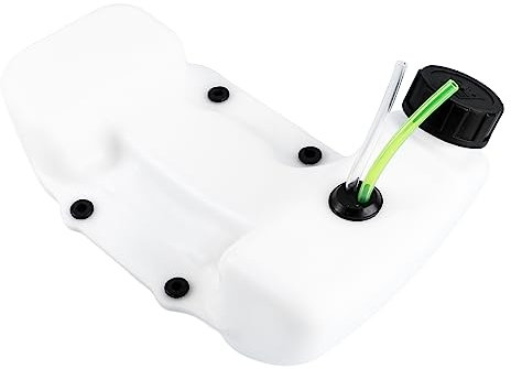 Toddmomy Depósito de combustible para cortacésped gas cepillo recortador recortadora cortador de hierba accesorios bordeadora de césped grifo tanque de petróleo blanco