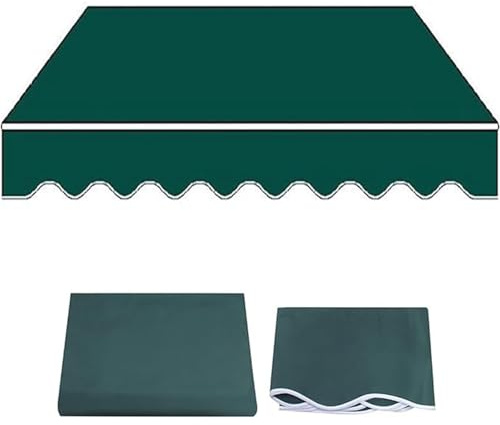 Tenda da Sole Retrattile di Ricambio (Senza Telaio), Parte Superiore per Tenda da Sole, Parasole per Esterni, Copertura Avvolgibile in Tessuto per Esterni Poliestere per Cortile Ponte(4x3.5m(13.1x11.5