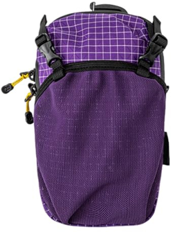 Sac de transport pour bouteille d'eau, sangle de téléphone, pochette d'épaule réglable, sac de rangement isotherme, pochette de voyage durable pour gym, randonnée, sport, sac à dos, vélo, violet