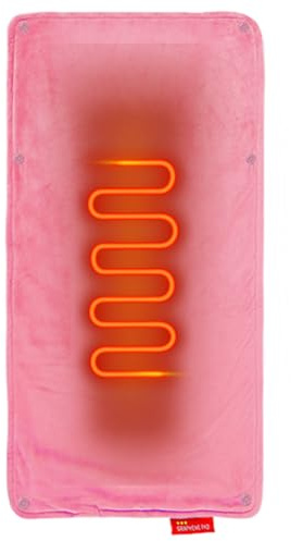Ahuuen Elektrische Heizdecke,wasserdichte Wärmeunterlage Für Innenbereich,Wiederaufladbare 58x28 cm wasserdichte Matte | Für Kätzchen Welpen Indoor Katzen Haustiere Männer Kleine Hunde Frauen Winter