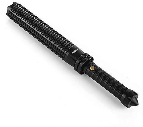 YWBL-WH Telescopic Flashlight Super Bright 1198 Lumens Aluminum Alloy Tactical Flashlight Zoomable for Camping Self Defense Emergency Escape