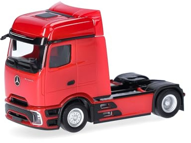 Herpa LKW Modell Mercedes-Benz Actros L ProCabin Bigspace Zugmaschine 2achs, Miniatur im Maßstab 1:87, Sammlerstück, Made in Germany, Kunststoff, rot