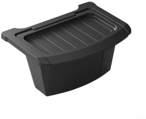 Glomc Organiseur de console centrale arrière sous le siège pour Tesla Model Y Juniper 2025-2026, solution de rangement en TPE noir pour l'intérieur de la voiture pendant les voyages et la conduite en