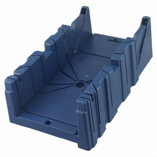Guía de sierra manual de precisión para caja de ingletes con función de sujeción para cortes de 45 90 grados, herramienta de transferencia de ángulo para zócalos de arquitrabe – ABS 310 x 125 mm