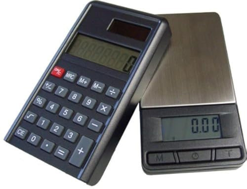 G&G PC Taschenwaage & Taschenrechner (2 in 1) Feinwaage Digitalwaage Goldwaage Münzwaage Scale (PC200)