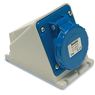 FAMATEL - Aufputzdose IP44 | 2P+T | 32A | 220-240V | Blau