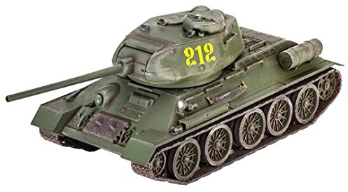 Revell Revell_03302 3302 12 Spielzeug Modellbausatz T-34/85 im Maßstab 1:72, Level 4, Non