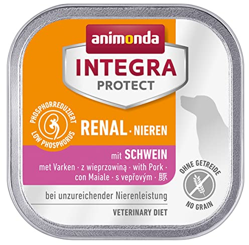 animonda Integra Protect cibo dietetico per cani, alimento umido in caso di insufficienza renale cronica, con maiale 11 x 150 g