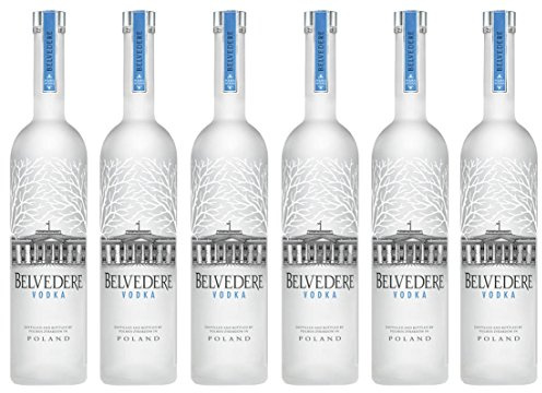 LOT DE 6 VODKAS BELVEDERE 70CL