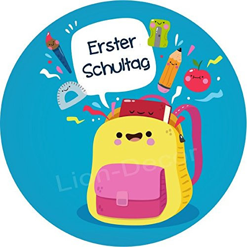 Essbarer Tortenaufleger Schule2 / 20cm Ø