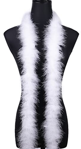 1.85 metri 20g bianco soffice marabù piuma Boa per fai da te artigianato cucito Trim casa matrimonio festa decorazione natalizia