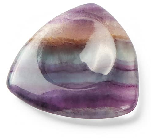 Artistone Piedras de cristal de fluorita arco iris para la preocupación del pulgar, piedra de palma de bolsillo para la ansiedad, meditación, masaje, decoración del hogar