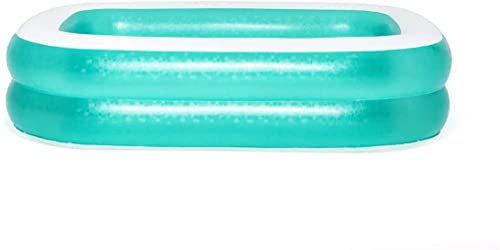 Piscina per Famiglie, Piscina Rettangolare per Bambini, Facile da Montare, Blu Piscina Gonfiabile per Bambini 201 x 150 x 51 cm Ideale per Tutti i Bambini e Adulti