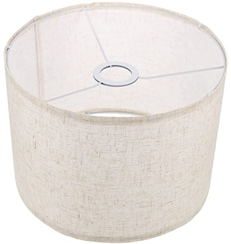 HOMSFOU Trommel Lampenschirm Tuch Clip Auf Glühbirne Barrel Lichtabdeckung Dekorativer Kronleuchterschutz Tischleuchte Shell Cover Für Bodenwand, 28X28X20CM, ZG0E91037L596SF433AGOSMM