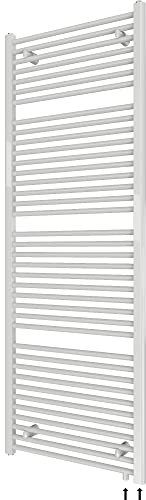 HEATSUPPLY Handtuchheizkörper Seitenanschluss 1800 x 600mm weiß - Badheizkörper mit Seitenanschluss unten links oder rechts