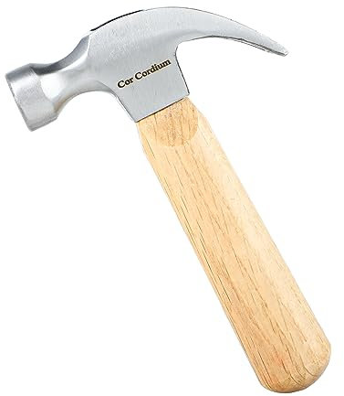 Hammare, klosshammare med trähandtag och stålhammarhuvud, 8 OZ liten hammare för hus och DIY