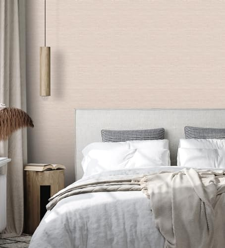 GAULAN 681931 - Papel pintado vinílico ecológico efecto fibra vegetal con textura en relieve para pared salón cocina baño dormitorio pasillo - Rollo de 10 m x 0,52 m