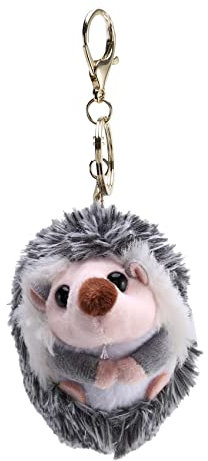 Yurhuit Netter Igel PlüSch SchlüSsel Bund Handy AnhäNger SchlüSsel Ring Igel Pompon Ring AnhäNger PlüSchtier Anime Pelz Geschenke