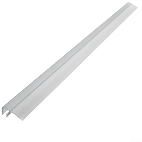 Joint d'étanchéité pour porte de douche sans cadre en forme de F, design étanche et résistant au froid (8 mm)