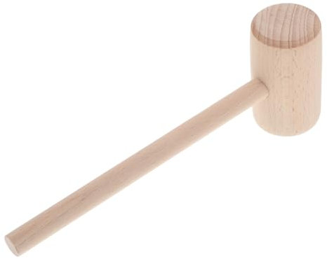 Toyvian Marteau Bois De Hêtre Pour Artisanat Cuir Maillet Bois Pour Projets De Bricolage Et Sculpture Outil De Précision Pour Travaux Manuels