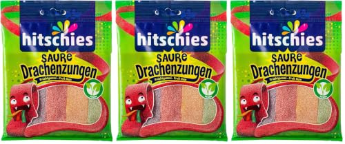 Hitschler Hi Bunte Drachenzungen, 125 g (Packung mit 3)