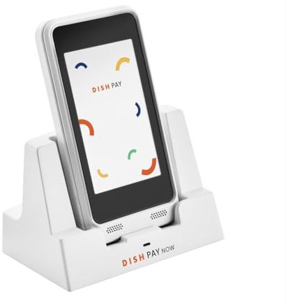 DISH Pay Now – Dispositivo di pagamento portatile con NFC e Tap-to-Pay, Nessun canone mensile né spesa minima, Compatibile con Visa, Mastercard, Apple Pay, Google Pay e altro – Modello EU-001