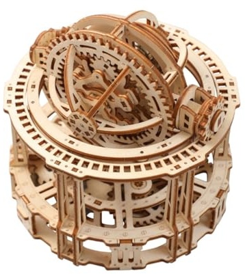 ToysWeltX Tourbillon-Timer 3D-Holzbaukasten mit mechanischem Getriebe (218 Teile)