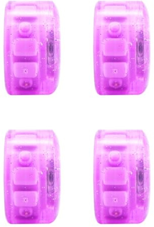 BESPORTBLE Quad Rollschuh Räder 4 Stück Leuchtend Zweireihig Outdoor Skating Räder Für Asphalt Und Beton