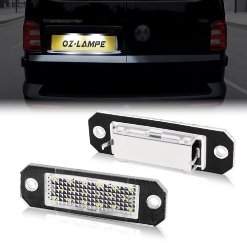 OZ-LAMPE 2 Stücke LED Kennzeichenbeleuchtung für VW Passat sedan Variant T5 T6 Touran, Led Beleuchtung mit Canbus Fehlerfrei