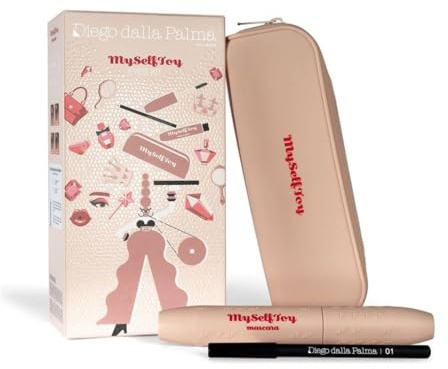 Diego Dalla Palma My Self Toy Confezione Regalo Donna Mascara Occhi Myselftoy Volumizzante Nero e Matita Occhi 01 Nera