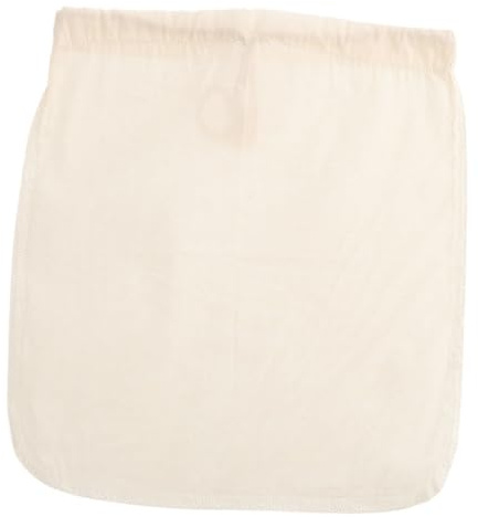 Hemobllo Sachet Filtrant Réutilisable Coton pour Lait de Noix Café et Thé à Maille Fine pour Filtration Infusion et Préparation Alimentaire