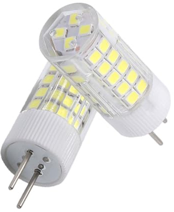 DLEDMOP 2PCS 9W GY6.35 LED Light Bulbs AC220V Bi-Pin Base Ceiling Recessed Puck Light Bulb LED Replacement Halogen Bulb 360 Degree Beam Angle(9W/Warm White)