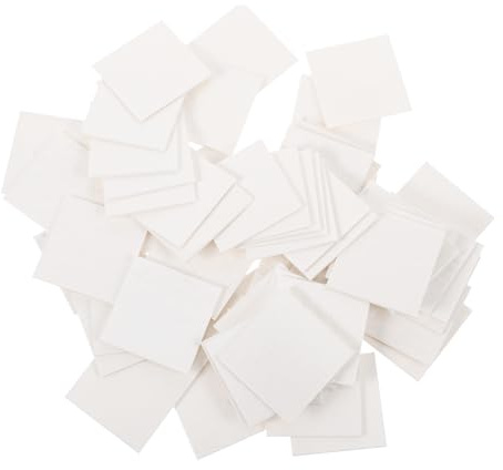 Milisten Tranches Absorbant L'humidité et Blanc en Fibres Végétales 100pcs Absorbeur D'humidité Portable pour Aliments pour Biscuits et Voiture