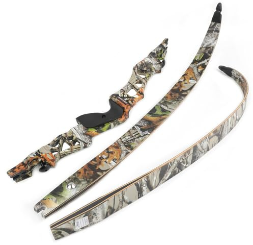 64 ILF Recurvebogen 50/60 lbs – Takedown Design, Rechtshänder für Jagd und Scheibenschießen (60)