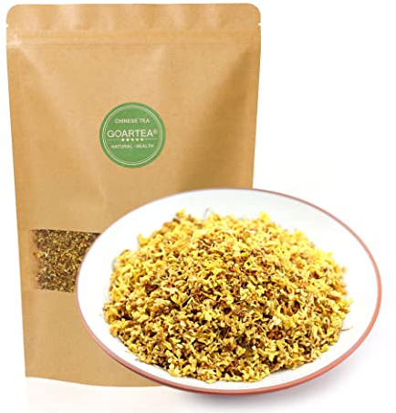 GOARTEA Osmanthus Tea - 100g 3.5oz Golden Sweet Osmanthus Kräutertee - Fragrans Natural Dried Flower Kräuter Tee - Flora Herbal Health Chinese Tea - Caffeine Free