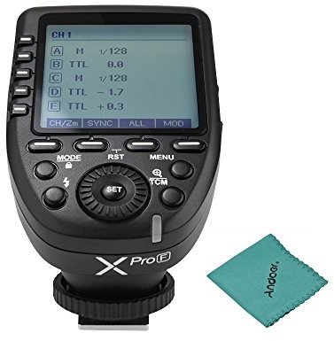 Godox Xpro-F TTL Wireless Blitz Flash Trigger High Speed Autoflash 1/8000 s HSS Große LCD 5 Gruppentasten 11 Anpassbare Kompatibel mit Fujifilm