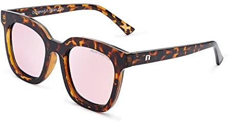 CLANDESTINE - Gafas de Sol Unisex - Modelo Quadrato - Lentes Polarizadas y Montura de Gafas de Pasta - Talla Única - 144 mm x 51 mm