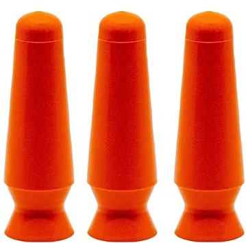 DMV Scleral Cup Large Contact Lens Handler -3 Pack - Inserts and Removes Scleral Contact Lenses and Prosthetic Eyes (Orange)