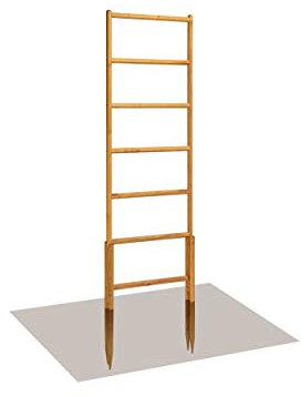 robinia-pro Rankgitter freistehend aus Robinienholz - Breite 57 cm, Höhe 171 cm (Robinie, Holz) Rankgerüst, Rankhilfe, Spalier, Rosengitter (Raster 54x27 cm, hoch)