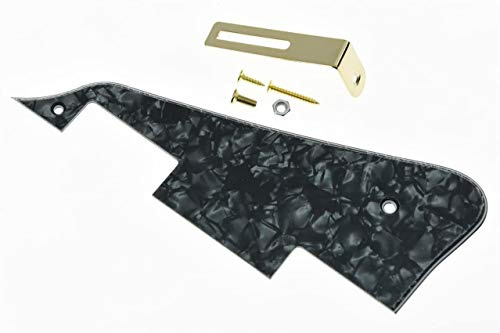 Dopro Black Pearl LP Gitarre Schlagbrett mit goldfarbener Halterung für Epiphone Les Paul