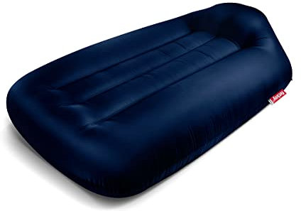 Fatboy® Lamzac L Inflatable Sofa/Bean Bag/Sofa, Dark Blue Hammock Filled with Air, for Outdoor Beach, Garden or Pool, 195 x 112 x 50 cm