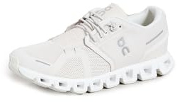 On Women's Cloud 5 Sneakers, All White, 7.5 Medium US