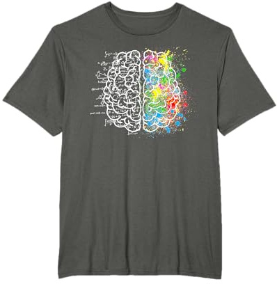 Creativo Cerebro Arte Ciencia Matemáticas Camiseta