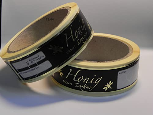 ApiSina Etiketten f.Honig, 2x 100 Stk. f.250g ohne Eindruck Honigglasetiketten Honigetiketten Imker,Imkerei
