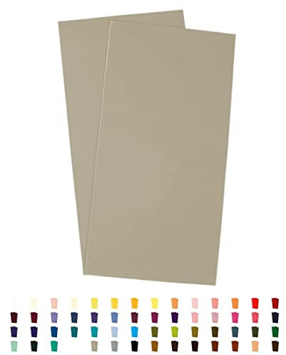 Sandras-Bastelladen 2er Set Kerzen Verzierwachsplatten - 200 x 100 x 0,5mm Taupe
